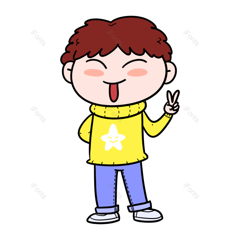 卡通图片,儿童元素,卡通儿童PNG,卡通男孩免抠素材